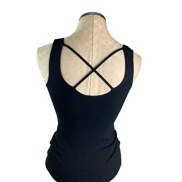 Medium Frenchi Women's Fitted Tank Lattice Detail Made in USA - Picture 5 of 6